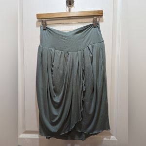 Knit Wrap Skirt with pockets